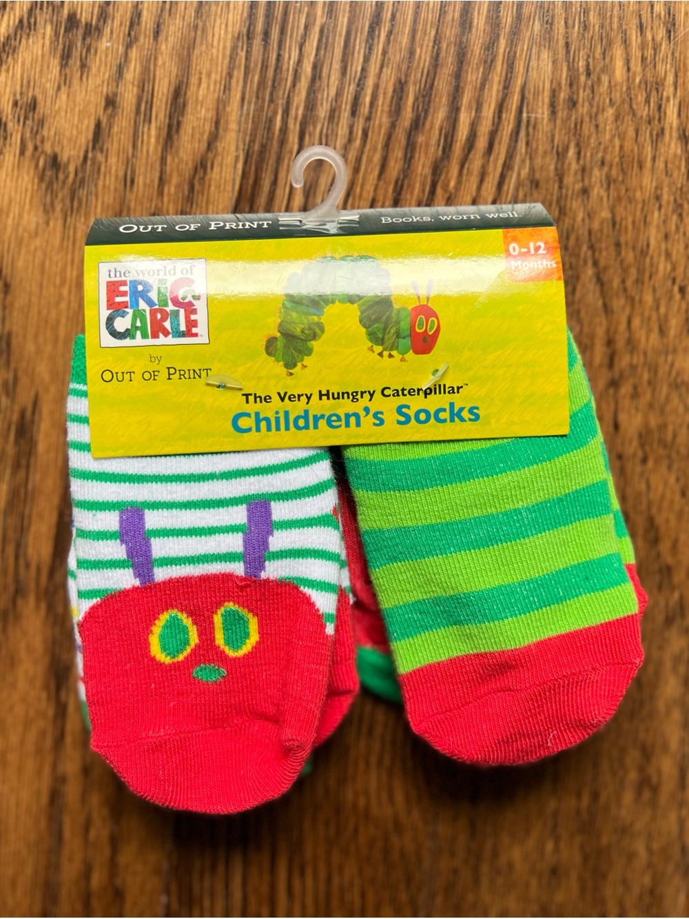 4 The Very Hungry Caterpillar Children's Socks - 12 mo